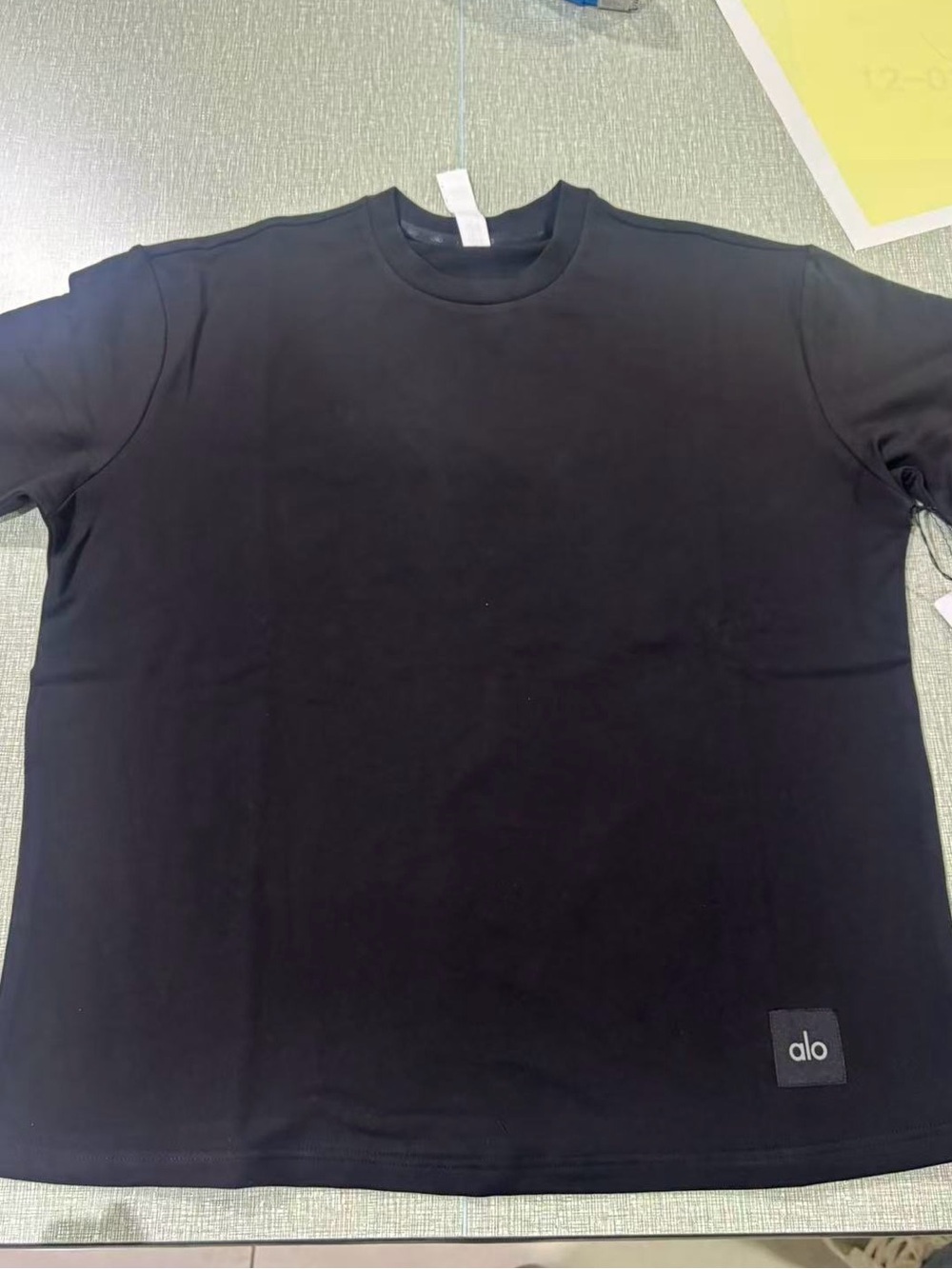 Alo Yoga Black Double Take Short Sleeve T-Shirt Brand New